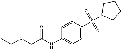 2-ethoxy-N-(4-pyrrolidin-1-ylsulfonylphenyl)acetamide Struktur