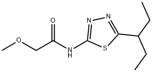 2-methoxy-N-(5-pentan-3-yl-1,3,4-thiadiazol-2-yl)acetamide Struktur