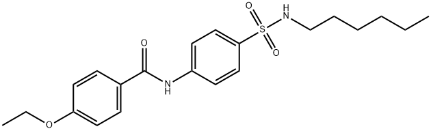 4-ethoxy-N-[4-(hexylsulfamoyl)phenyl]benzamide Struktur