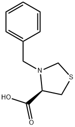 N- phenylmethyl-R-4-Thiazolidinecarboxylic acid Struktur