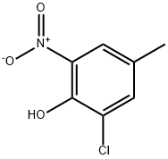 Phenol, 2-chloro-4-methyl-6-nitro- Struktur