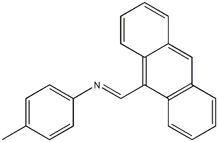 Benzenamine, N-(9-anthracenylmethylene)-4-methyl- Struktur