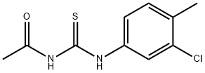 N-{[(3-chloro-4-methylphenyl)amino]carbonothioyl}acetamide Struktur