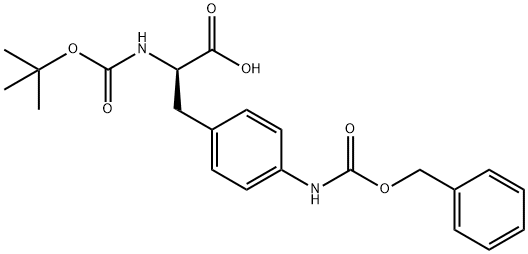 N-[(1,1-dimethylethoxy)carbonyl]-4-[[(phenylmethoxy)carbonyl]amino]- D-Phenylalanine Struktur