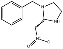 2-(NITROMETHYLENE)-1-(PHENYLMETHYL)IMIDAZOLIDINE Struktur