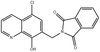 1H-Isoindole-1,3(2H)-dione, 2-[(5-chloro-8-hydroxy-7-quinolinyl)methyl]- Struktur