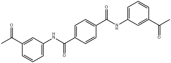 N,N'-bis(3-acetylphenyl)terephthalamide Struktur