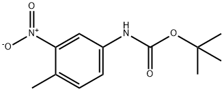 Carbamic acid, (4-methyl-3-nitrophenyl)-, 1,1-dimethylethyl ester Struktur