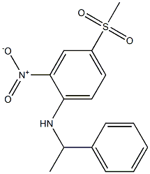 (4-Methanesulfonyl-2-nitro-phenyl)-(1-phenyl-ethyl)-amine Struktur