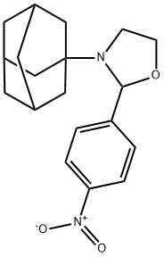 3-Adamantan-1-yl-2-(4-nitro-phenyl)-oxazolidine Struktur