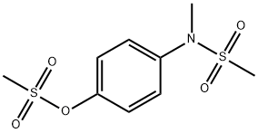 Methanesulfonic acid 4-(methanesulfonyl-methyl-amino)-phenyl ester Struktur