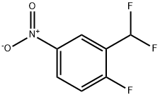 2-(DIFLUOROMETHYL)-1-FLUORO-4-NITROBENZENE Struktur