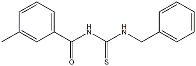 N-[(benzylamino)carbonothioyl]-3-methylbenzamide Struktur