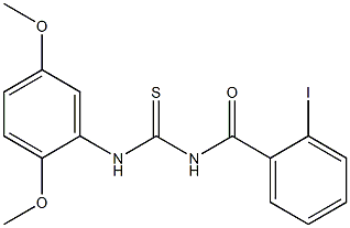 N-{[(2,5-dimethoxyphenyl)amino]carbonothioyl}-2-iodobenzamide Struktur