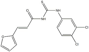 N-{[(3,4-dichlorophenyl)amino]carbonothioyl}-3-(2-furyl)acrylamide Struktur