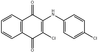 1,4-Naphthalenedione,2-chloro-3-[(4-chlorophenyl)amino]- Struktur