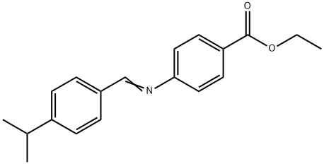 ethyl 4-[(4-isopropylbenzylidene)amino]benzoate Struktur