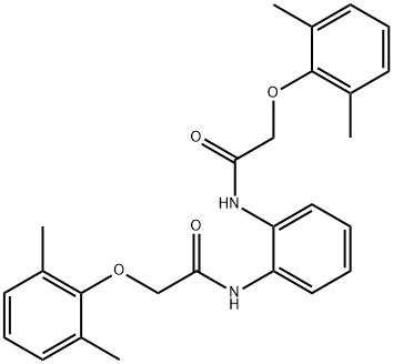 N,N'-1,2-phenylenebis[2-(2,6-dimethylphenoxy)acetamide] Struktur