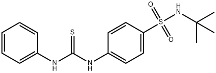 4-[(anilinocarbonothioyl)amino]-N-(tert-butyl)benzenesulfonamide Struktur