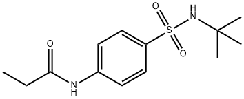 N-[4-(tert-butylsulfamoyl)phenyl]propanamide Struktur