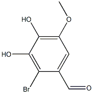 Benzaldehyde, 2-bromo-3,4-dihydroxy-5-methoxy- Struktur