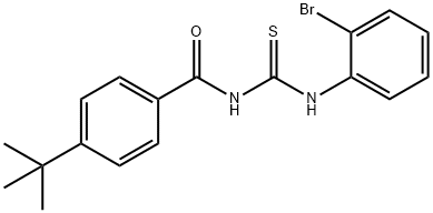 N-{[(2-bromophenyl)amino]carbonothioyl}-4-tert-butylbenzamide Struktur