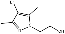 2-(4-bromo-3,5-dimethyl-1H-pyrazol-1-yl)ethanol Struktur