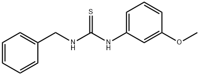 1-benzyl-3-(3-methoxyphenyl)thiourea Struktur