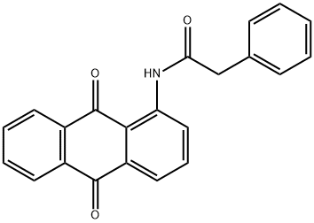 Benzeneacetamide, N-(9,10-dihydro-9,10-dioxo-1-anthracenyl)- Struktur