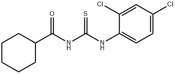 N-{[(2,4-dichlorophenyl)amino]carbonothioyl}cyclohexanecarboxamide Struktur