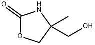 2-Oxazolidinone,4-(hydroxymethyl)-4-methyl- Struktur