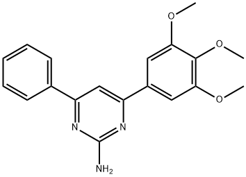 4-phenyl-6-(3,4,5-trimethoxyphenyl)pyrimidin-2-amine Struktur