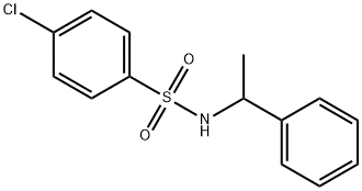 Benzenesulfonamide, 4-chloro-N-(1-phenylethyl)- Struktur