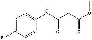 Propanoic acid, 3-[(4-bromophenyl)amino]-3-oxo-, methyl ester Struktur