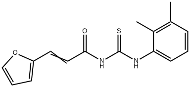 N-{[(2,3-dimethylphenyl)amino]carbonothioyl}-3-(2-furyl)acrylamide Struktur