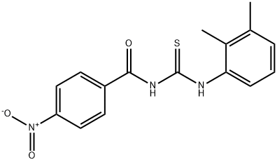 N-{[(2,3-dimethylphenyl)amino]carbonothioyl}-4-nitrobenzamide Struktur