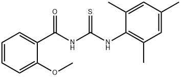 N-[(mesitylamino)carbonothioyl]-2-methoxybenzamide Struktur