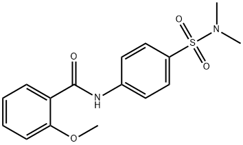 N-[4-(dimethylsulfamoyl)phenyl]-2-methoxybenzamide Struktur