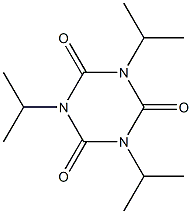 1,3,5-Triazine-2,4,6(1H,3H,5H)-trione, 1,3,5-tris(1-methylethyl)- Struktur