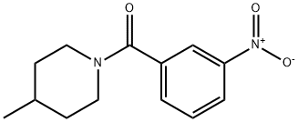 4-methyl-1-(3-nitrobenzoyl)piperidine Struktur