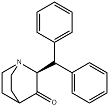 (2S)-2-benzhydryl-1-azabicyclo[2.2.2]octan-3-one Struktur