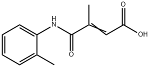 (Z)-3-methyl-4-(2-methylanilino)-4-oxobut-2-enoic acid Struktur