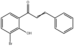 2-Propen-1-one, 1-(3-bromo-2-hydroxyphenyl)-3-phenyl- Struktur