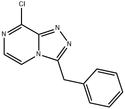 1,2,4-Triazolo[4,3-a]pyrazine, 8-chloro-3-(phenylmethyl)- Struktur