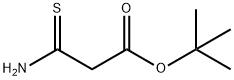 Propanoic acid, 3-amino-3-thioxo-, 1,1-dimethylethyl ester Struktur