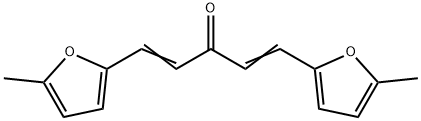 1,5-bis(5-methyl-2-furyl)penta-1,4-dien-3-one Struktur