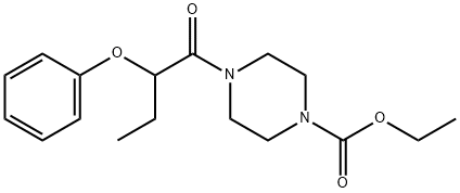 ethyl 4-(2-phenoxybutanoyl)piperazine-1-carboxylate Struktur