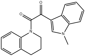 1-(3,4-Dihydro-2H-quinolin-1-yl)-2-(1-methyl-1H-indol-3-yl)-ethane-1,2-dione Struktur