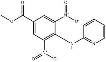 3,5-Dinitro-4-(pyridin-2-ylamino)-benzoic acid methyl ester Struktur