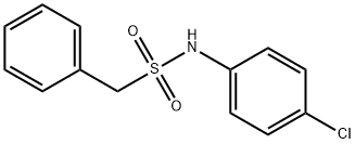 N-(4-chlorophenyl)-1-phenylmethanesulfonamide Struktur